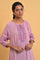 Pink Embroidered Western Top