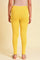 Yellow Cotton Jersey Tights