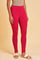 Pink Cotton Jersey Tights