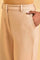 Beige Western Straight Pants