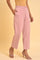 Pink Straight Fit Trouser Pants