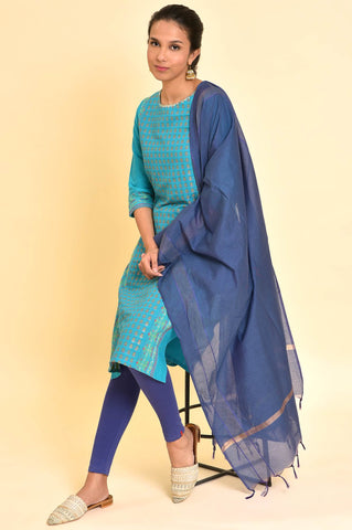 Purple Chanderi Dupatta