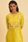 Yellow Embroidered Festive kurta Set