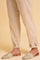 Beige Glitter Printed kurta & Pants Set
