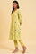 Green Floral Print Summer kurta Set