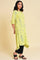 Green Asymmetrical kurta Set