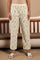 White Floral Printed Pure Cotton Straight Kurta and Pants Co-ord Set