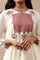 Aari Embroidered Flared kurta In Cotton Voile