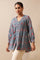 Blue Hand Block Printed Top