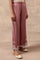 Pink Parallel Pants With Dori Embroidery At Hem