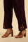 Purple Embroidered Asymmetrical Winter Kurta And Pants Set