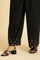 Black Embroidered Velvet Winter Kurta, Pants And Shawl Set