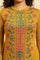 Yellow Geometric Printed Winter Kurta And Tights Set