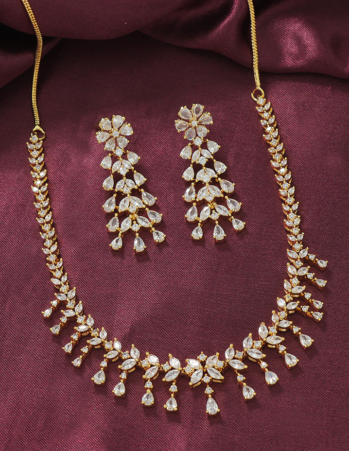 Designer Zirconia Elegance Necklace Set
