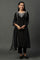 Black Shantung Embroidered Kurta