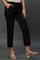Black Cotton Flax Everyday Trousers