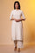 Beige Yarn-Dyed Checkered Kurta and Palazzo Set