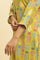 Yellow Floral Printed Cotton Kurta With Lace