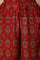 Red Printed Embroidered Red Parallel Pants