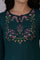 Blue Embroidered Thread Work Acrylic Straight Kurta