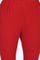 Red Solid Cotton Tight