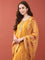 Mustard Silk With Sequence and Hand Embroidered Three Piece Set