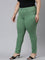 Women Solid Emerald Green Super Stretch Jeggings