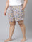 Women Printed Blues Cotton Knit Lounge Shorts