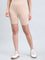 Beige Knit Seamless Cycling Shorts