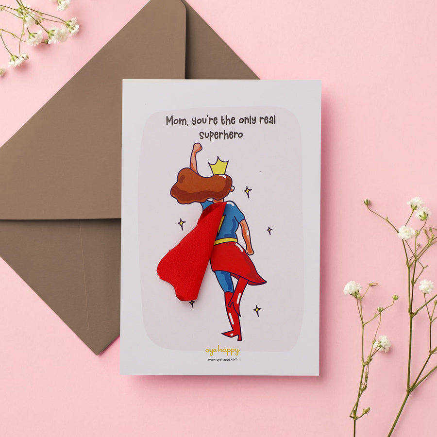 Supermom Cape Card - Mother's Day Edition