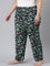 Women Printed Blacks Woven Viscose Lounge Pants