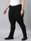 Women Solid Black Mid Rise Ultra Warm Jeggings