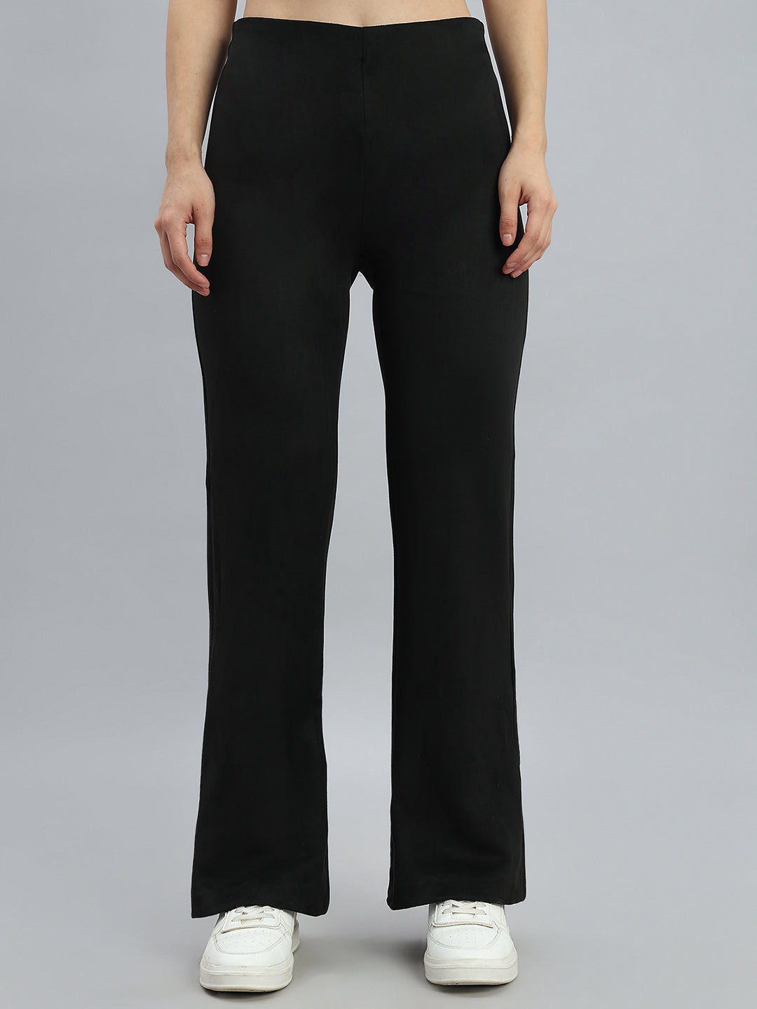 Black Suede Bell Bottom