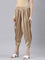 Women Solid Gold Viscose Harem Dhoti pants