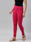 Dark Pink Cotton Stretch Churidar