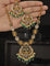 Designer Radiant Emerald Matt Kempu Necklace Set