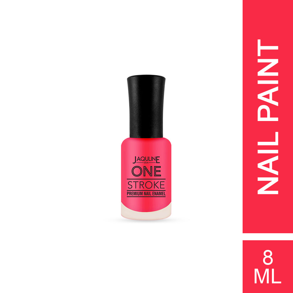 One Stroke Premium Nail Enamel Pink Tease #J33 8ML