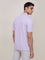 WES Casuals Lilac Relaxed-Fit T-Shirt