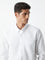 WES Formals White Slim-Fit Shirt