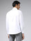 WES Formals Solid White Slim Fit Shirt