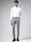 WES Formals Solid White Slim Fit Shirt