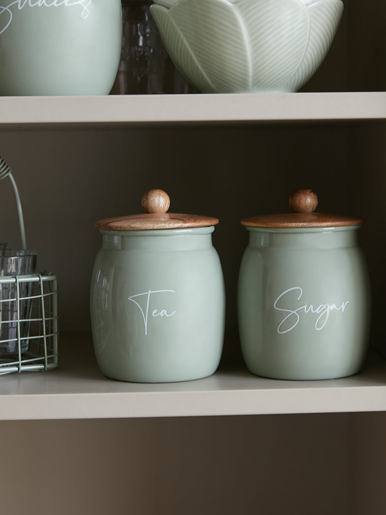 Westside Home Mint Sugar Canister