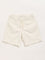 HOP Kids Solid Off-White Shorts