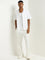 ETA White Crochet Relaxed Fit Shirt