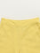 Utsa Kids Yellow Mid-Rise Wide-Leg Cotton Blend Palazzos (8 -14yrs)