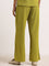 Wardrobe Light Green Flare Pants