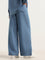 LOV Blue Wide Twill Trousers