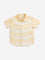 HOP Kids Yellow Tie-Dye Printed Shirt