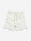 HOP Kids White Relaxed-Fit Mid-Rise Shorts