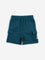 HOP Kids Green Cargo-Style Mid Rise Shorts